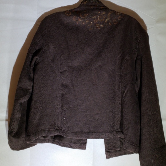 Chico's Brown Jacket Elegant Classy - Picture 8 of 8